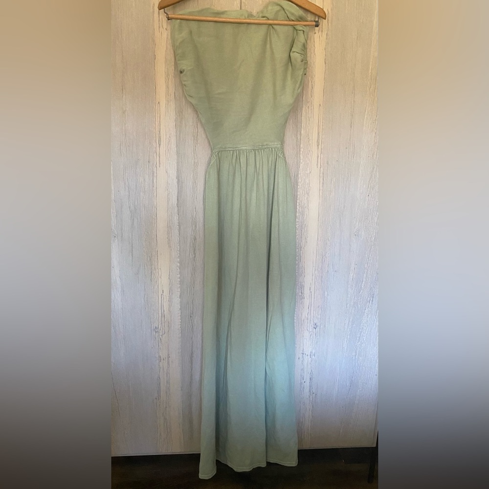 Free People Sage Green Maxi Dress - Picture 4 of 6